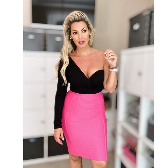 Fuchsia Bootylicious Bandage Skirt